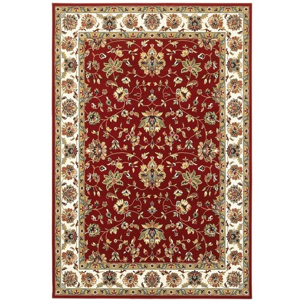 Oriental Weavers 9 ft. 10 in. x 12 ft. 10 in. Kashan Traditional Area Rug, Red K4929R300390ST - main
